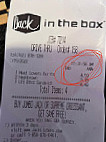 Jack In The Box menu