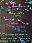 Annie Mae's menu