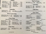 Oriental Garden menu