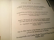 La Rosa Negra menu