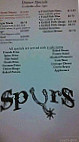 Spurs Bar & Grill menu