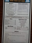 Home Town Cafe menu