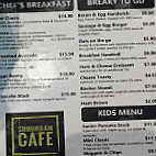 Suburban Cafe menu