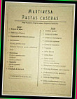 Pizzeria El Cordobes Martinesa menu