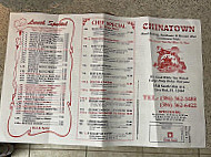 Chinatown menu