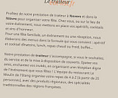 Le Moulin De L'etang menu