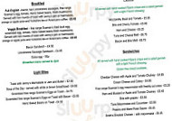 Bells’ Tea And Coffee House menu