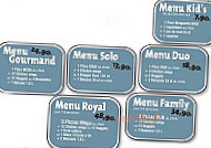 Staff Pizza menu