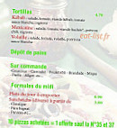 Le Saint Georges menu