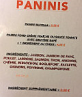 La Fringale menu