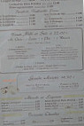 La Pomme d'Or menu