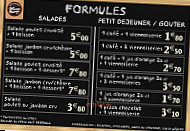 Boulangerie de Marie Blachere menu