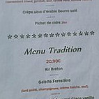 L'Insolite menu