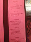 Plum Crazy Diner 2002 menu