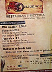 La Diligence menu