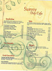 Sunny Day Cafe menu