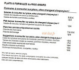 Trattoria Riso Amaro menu