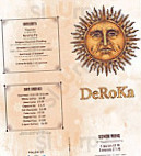 Deroka menu