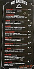 Le Bistrot menu