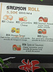 Buzz Sushi menu