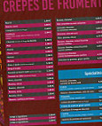 Creperie du frugy menu