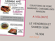 Lounge Kfe menu