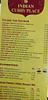 Indian Curry Place Deception Bay menu