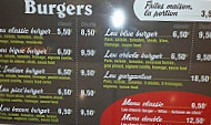 Leu Pizz' Burger menu