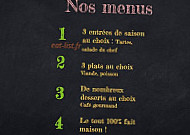 La Cantine De Josephine menu