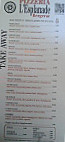 L'esplanade menu