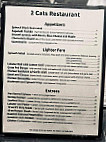 2 Cats Harbor menu