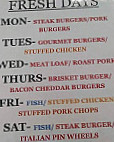 Gettinger Family Custom Meats menu