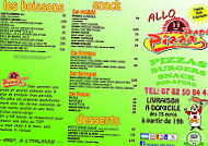 Allo PapaPizza menu