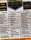 Grays menu