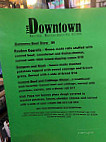 The Downtown menu