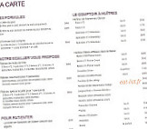 Goumard menu