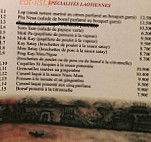 Le Restaurant Le Mekong menu