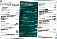 Queens Head menu