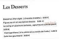 Le Petit Carron menu