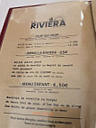 La riviera menu