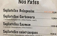 Le Tohu Bohu menu