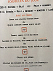 La Brasserie De La Poste menu