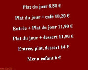 Brasserie Le Pont Rouge menu