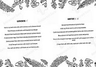 Wildernis Cafe Bar menu