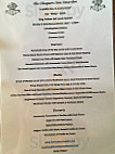 The Chequers Inn menu