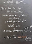 Le Comptoir Saoufe menu