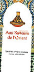 Aux Saveurs De L'orient menu