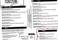 Colchide menu