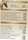 Bistro​ 't Giezeveld menu