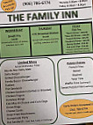 Family Inn menu